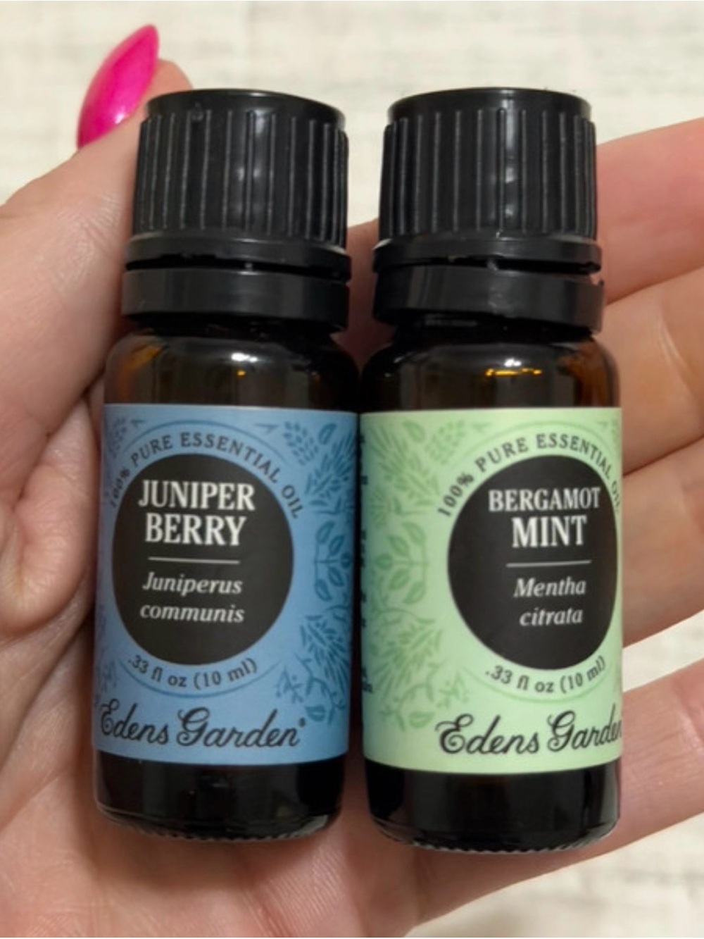 Eden's Garden Essential Oils Junipar Berry Bergamot Mint